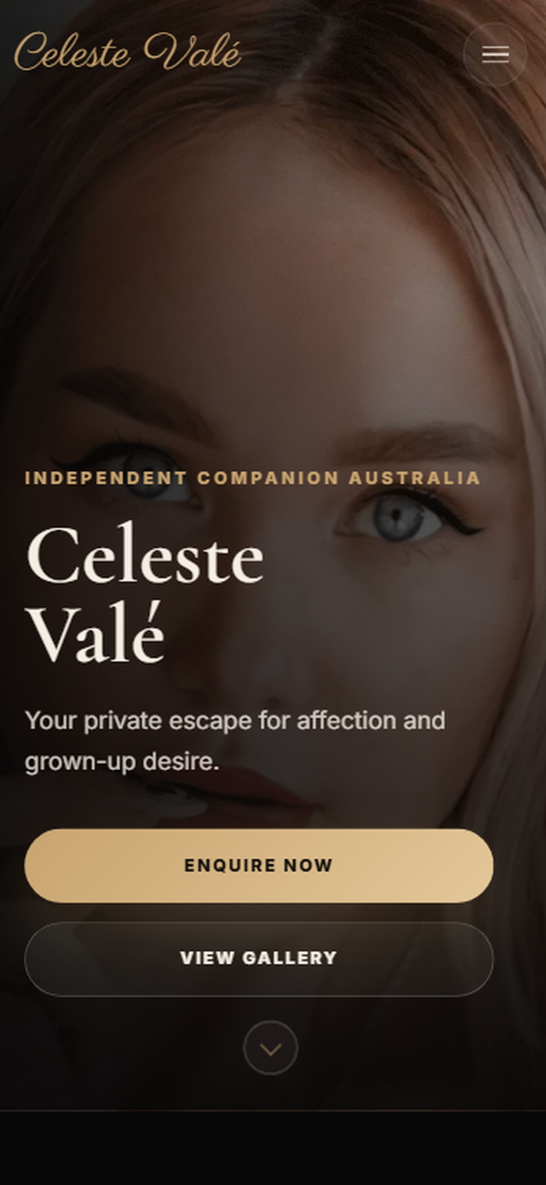 Mobile escort website design preview